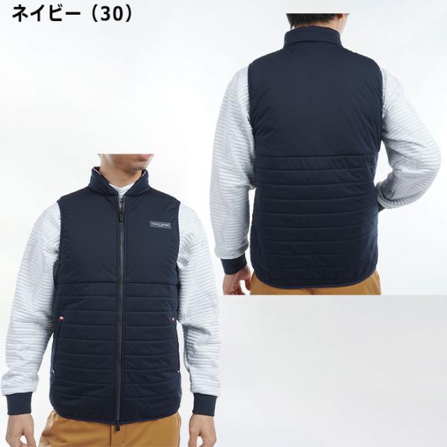 トミーヒルフィガー ゴルフ 圧着キルト 中綿 ベスト THMA467 ゴルフウェア トップス 2024年秋冬モデル TOMMY HILFIGER_2