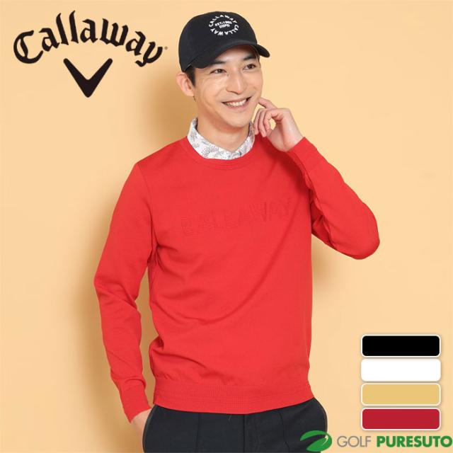 キャロウェイ ゴルフ ピンタックロゴ ポリエステル ニット C24218101 ゴルフウェア トップス 2024年秋冬モデル Callaway GOLF