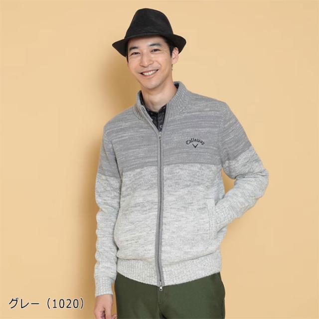 キャロウェイ ゴルフ メランジグラデーション フルジップ ニット C24218106 ゴルフウェア トップス 2024年秋冬モデル Callaway GOLFの通販は