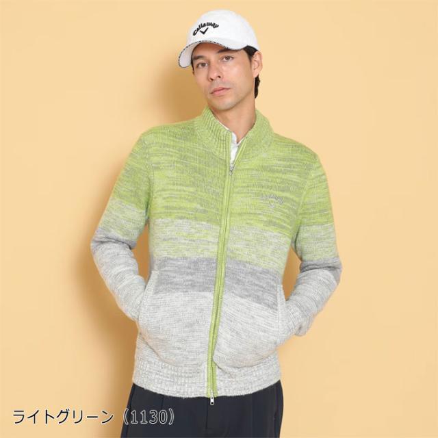 キャロウェイ ゴルフ メランジグラデーション フルジップ ニット C24218106 ゴルフウェア トップス 2024年秋冬モデル Callaway GOLFの通販は