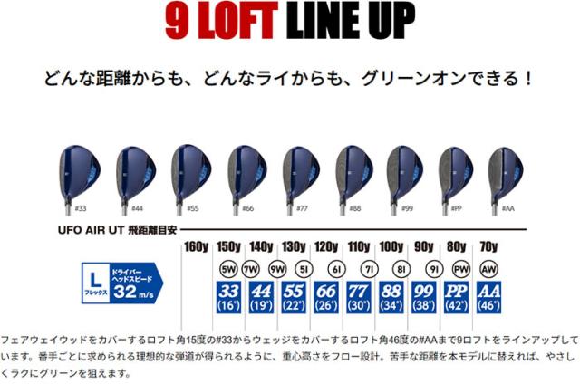 【レディース】キャスコ UFO AIR UT Ladies by POWER TORNADO ユーティリティー Falconshaft AIR UT kasco_3