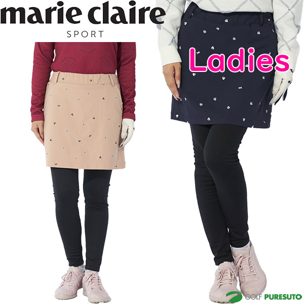 【レディース】マリ・クレール レギスカ レギスカパンツ 一体型 734-323 ゴルフウェア ボトムス ストレッチ 保温 2024年秋冬モデル marie claire マリクレール 秋冬ウェア スカート レギンス 女性用の通販は 6,600円
