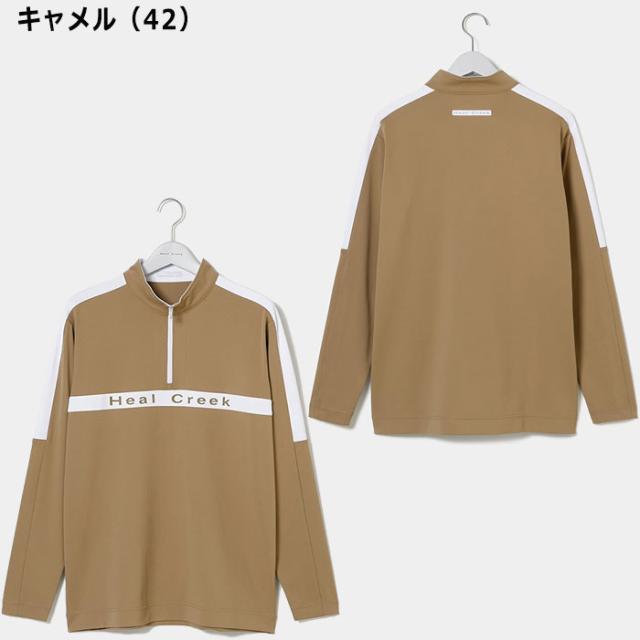 ヒールクリーク EcoBlueベア スムース 長袖 ハーフジップ 001-22911 ゴルフウェア トップス 2024年秋冬モデル Heal Creek GOLF_2