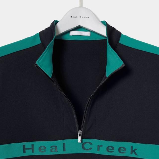 ヒールクリーク EcoBlueベア スムース 長袖 ハーフジップ 001-22911 ゴルフウェア トップス 2024年秋冬モデル Heal Creek GOLF_5