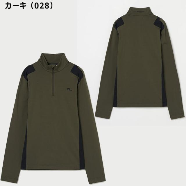 J.リンドバーグ ゴルフ ショルダーブリッジ ハーフジップ ミッド