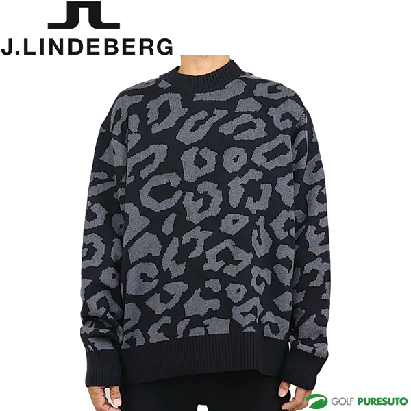 【即日発送】J.LINDEBERGリンドバーグニットセーター総柄メンズトレーナー J LINDEBERG セーター