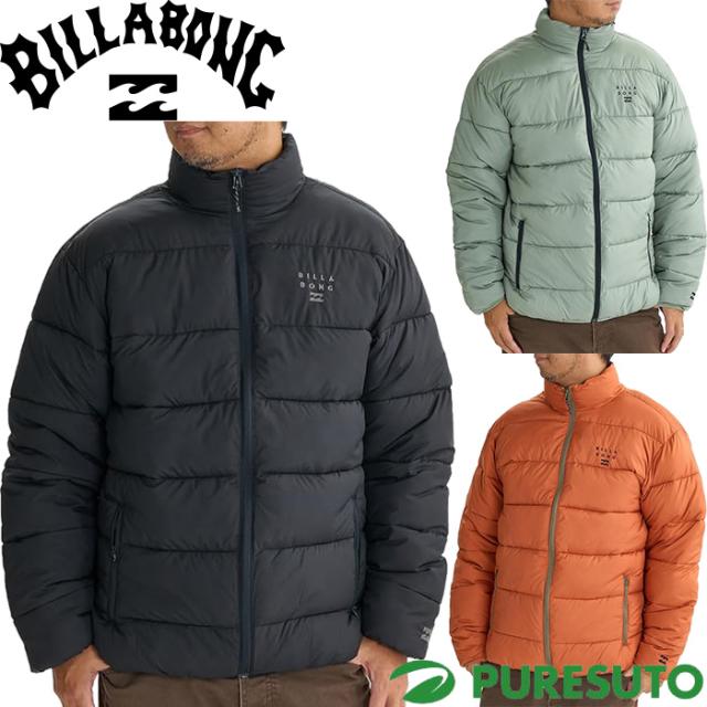 ビラボン BILLABONG Y2K PUFF JACKET 長袖 中綿 フルジップ ジャケット メンズ BE012765 アウター ブルゾン 2024年秋冬モデル 秋冬ウェア 防寒 カジュアル タウンユース 中綿ジャケット