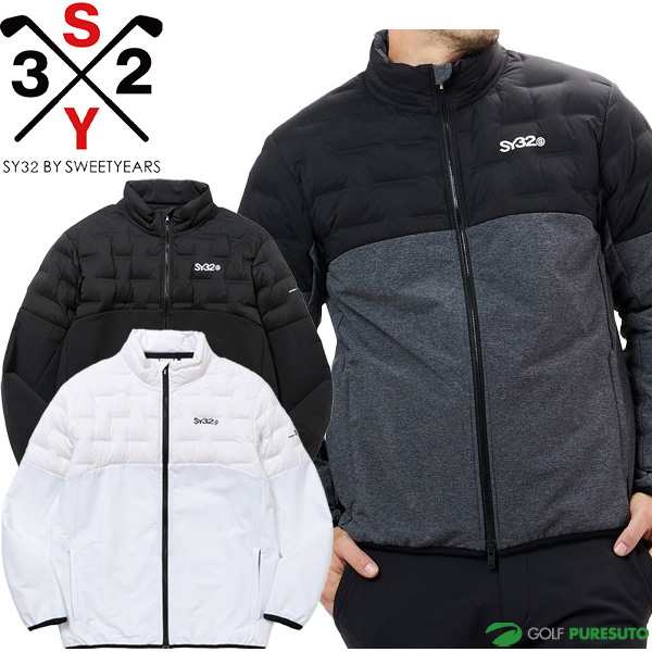 再入荷商品 YEARS SWEET by SY32 長袖 ストレッチ ハイブリッド フルジップ メンズウェア