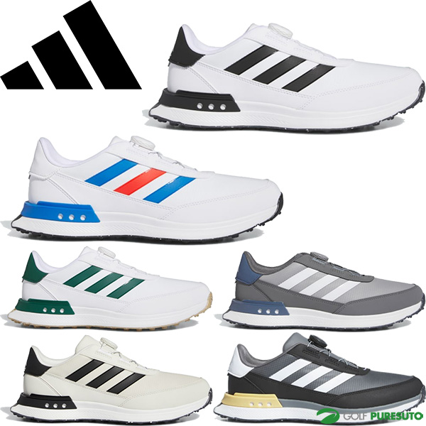 アディダス ゴルフ ゴルフシューズ S2G SL ボア 24 スパイクレスシューズ MDK92 3E相当 2024年春夏モデル adidas golf BOA 靴 IF0286／IF0290／IF0291／IG0882／ID8701／ID8702