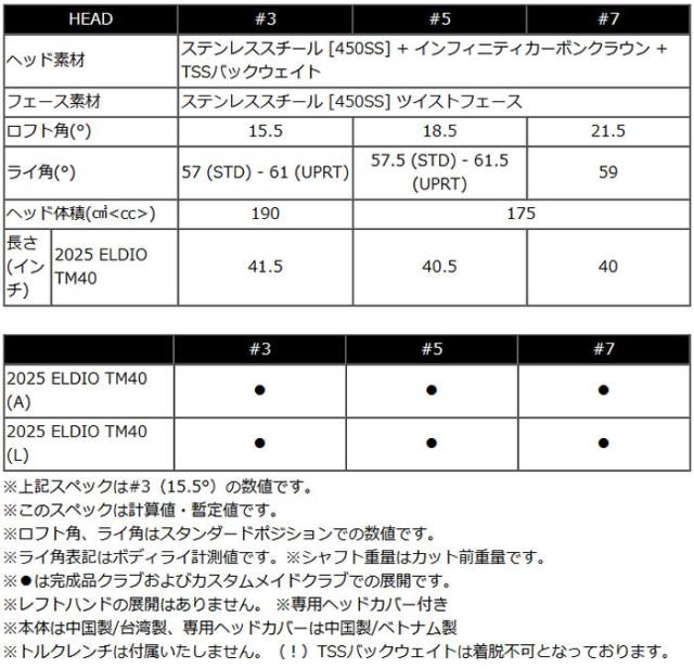 【レディース】テーラーメイド Qi35 MAX LITE フェアウェイウッド ELDIO TM40 カーボンシャフト 2025年モデル[日本仕様][キューアイ サーティファイブ マックス ライト]_7