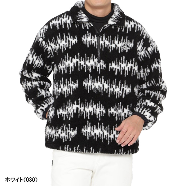 ジャックバニー 長袖 ハーフジップアッププルオーバー 先染めボア