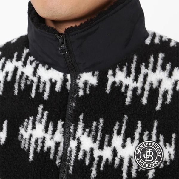 ジャックバニー 長袖 ハーフジップアッププルオーバー 先染めボア