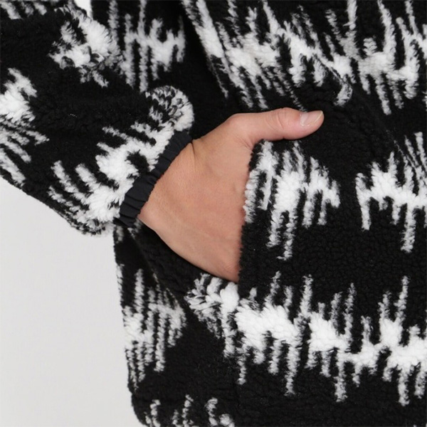 ジャックバニー 長袖 ハーフジップアッププルオーバー 先染めボア