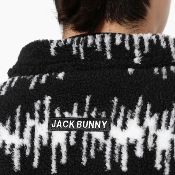 ジャックバニー 長袖 ハーフジップアッププルオーバー 先染めボア