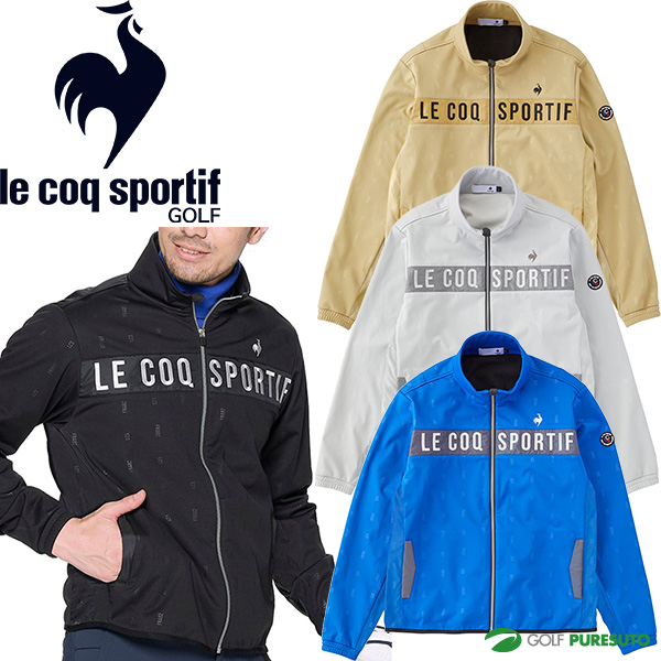 ルコックスポルティフ ゴルフ 長袖 フルジップ ブルゾン ボンディングカットソー メンズ LG4FSW52M ストレッチフォーサー アウター ゴルフウェア 2024年秋冬モデル le coq sportif golf 秋冬ウェア 防風 保温 裏起毛の通販は 8,494円