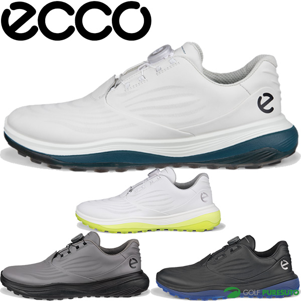 エコー ゴルフシューズ LT1 ボア メンズ 13227461203 13227401013 13227401007 13227401001 ECCO MENS GOLF LT1 BOA スパイクレスゴルフシューズ ウォータープルーフ仕様 3E相当 防水 ダイヤル式