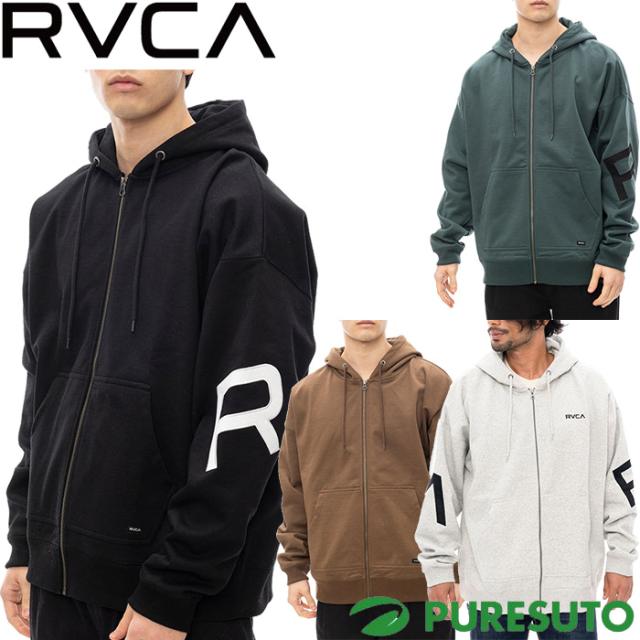 ルーカ RVCA 長袖 フルジップパーカー ジップアップパーカー メンズ BE042044 カジュアル 2024年秋冬モデル FAKE RVCA ZIP HD 秋冬ウェア