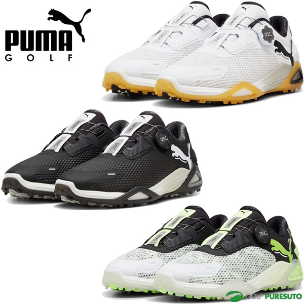 プーマ ゴルフ ゴルフシューズ シャドウキャット ニトロ ディスク スパイクレスシューズ メンズ 310219 3E相当 PUMA GOLF SHADOWCAT NITRO ローカット ダイヤル式 2025年新色