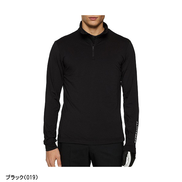 J.リンドバーグ ゴルフ 長袖 ハーフジップシャツ クォータージップミッドレイヤー メンズ 071-33310 ミッドレイヤー ミドルレイヤー 2025年春夏モデル J.LINDEBERG 春夏ウェア_1