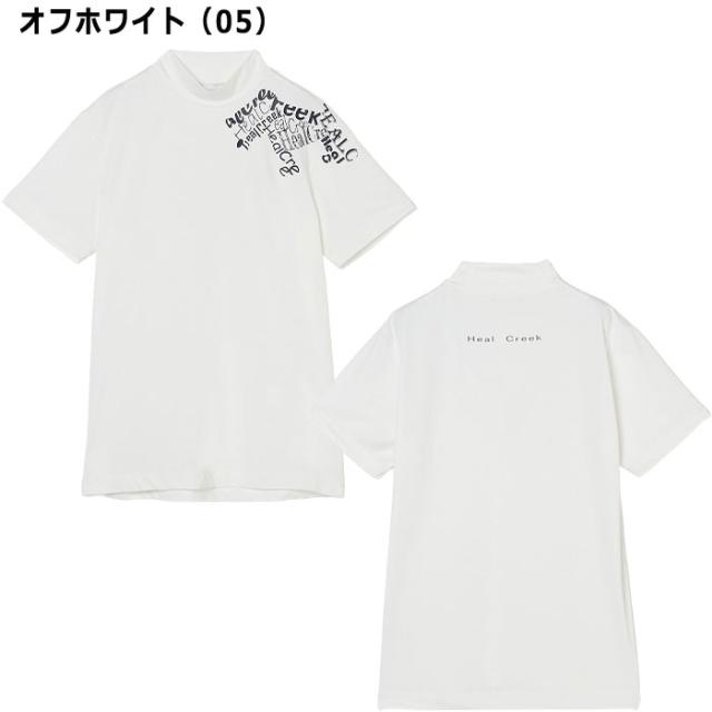 ヒールクリーク レタードヘンリー 半袖 ハイネックシャツ 001-23340 ゴルフウェア トップス 2025年春夏モデル Heal Creek GOLF_1
