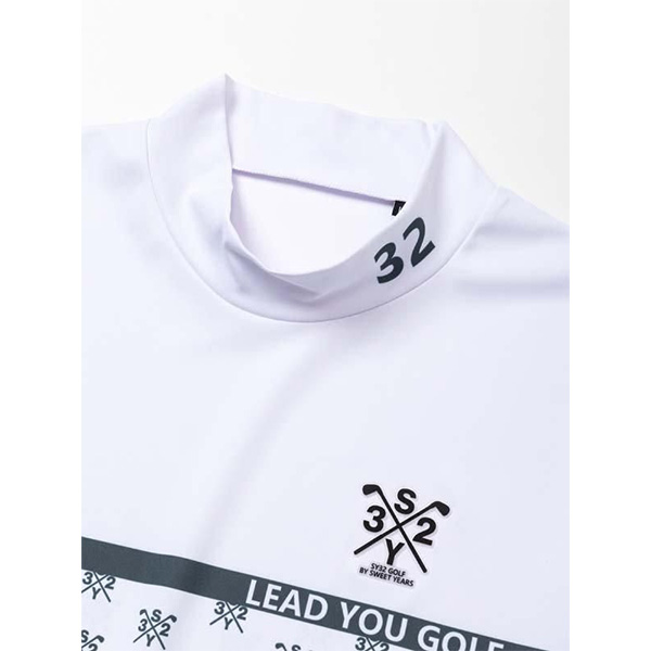 SY32 by SWEET YEARS 半袖 モックネックシャツ グラフィッククロスロゴモック メンズ SYG-25S035 トップス ゴルフウェア 2025年春夏モデル エスワイサーティトゥ バイ スウィートイヤーズ 春夏ウェア GRAPHIC CROSS LOGO MOCK SG25S035 SY32 by SWEET YEARS 半袖 モックネックシャツ グラフィッククロスロゴ