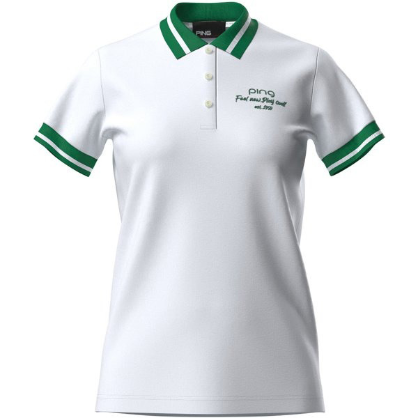 レディース】ピン アパレル レイヤードツインセット 半袖ポロシャツ