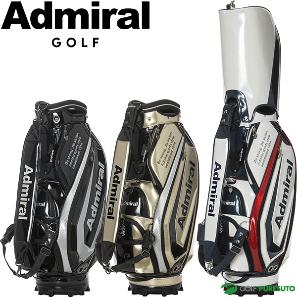 アドミラル 総エナメル キャディバッグ 黒 新品 admiral 9型 Admiral