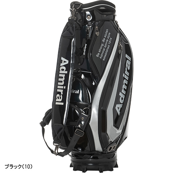 アドミラル エナメル キャディバッグ 黒 新品 admiral 9型 アドミラル