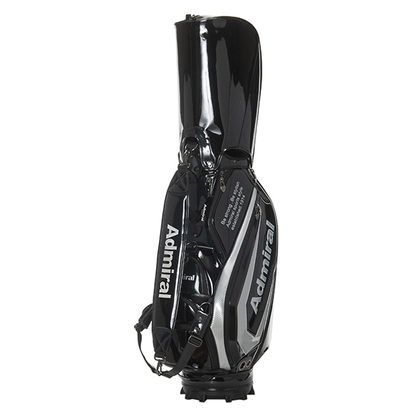 アドミラル 総エナメル キャディバッグ 黒 新品 admiral 9型 アドミラル 総エナメル キャディバッグ 黒 新品 admiral 9型