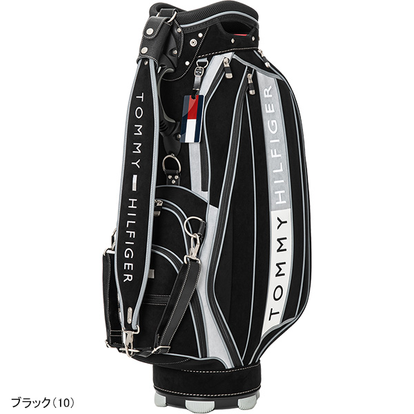 トミーヒルフィガー ゴルフ キャディバッグ 9型 プレミアムフェイス PREMIUM FACE THMG5FCA カートキャディバッグ カートタイプ カート式 ネームプレート刻印無料！ 2025年秋冬モデル TOMMY HILFIGER トミー ヒルフィガー メンズ レディース ユニセックス_1