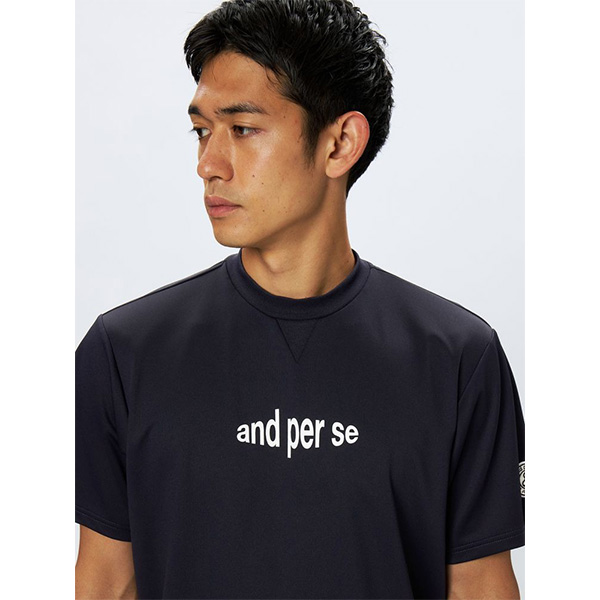 アンパスィ 半袖 プルオーバー エアロスウェット メンズ AMF6515J6 トップス トレーナー ゴルフウェア 2025年秋冬モデル and per se 秋冬ウェア アンパスィ 半袖 プルオーバー エアロスウェット メンズ AMF6515J6