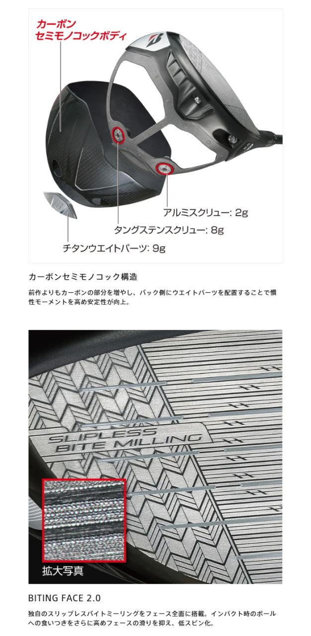 ブリヂストンゴルフ BX2 HT ドライバー SPEEDER NX BS50w カーボンシャフト 2025年モデル[BRIDGESTONE GOLF BX2HT]_10