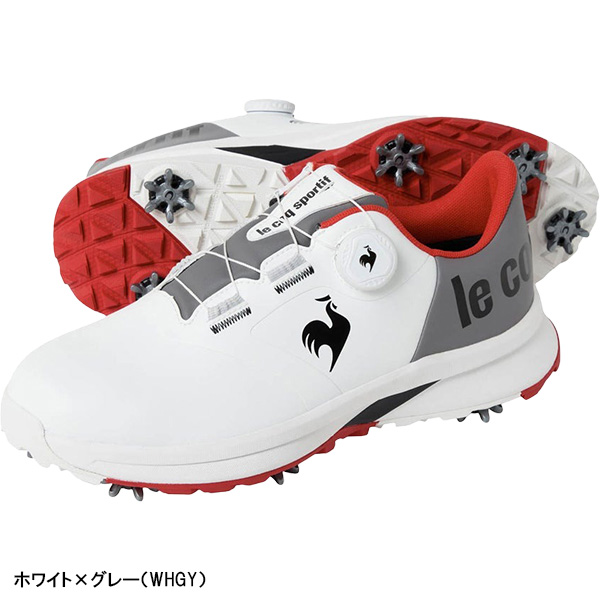 ルコックスポルティフ ゴルフ ゴルフシューズ パトゥール PARTOUR ダイヤル式 スパイク付き 武井壮着用 メンズ LG5FCS00M 2025年秋冬モデル le coq sportif golf 靴 3E相当_1