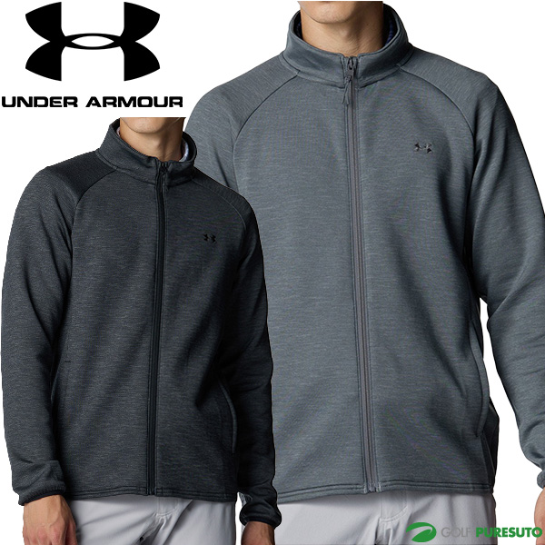 アンダーアーマー 長袖 フルジップ ジャケット UAドライブ ミッドレイヤー メンズ 6007929 ゴルフウェア アウター UNDER ARMOUR 2025年秋冬モデル 秋冬ウェア