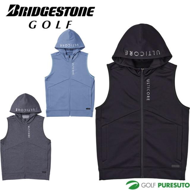 ブリヂストン ゴルフ 4Dimotion Fit 前開き フーディ ベスト FBM01C ゴルフウェア メンズ トップス 2025年秋冬モデル BRIDGESTONE GOLF