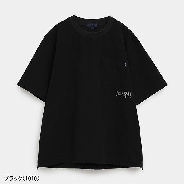 キャロウェイ 半袖 プルオーバー ブルゾン 8WAYストレッチドットエア