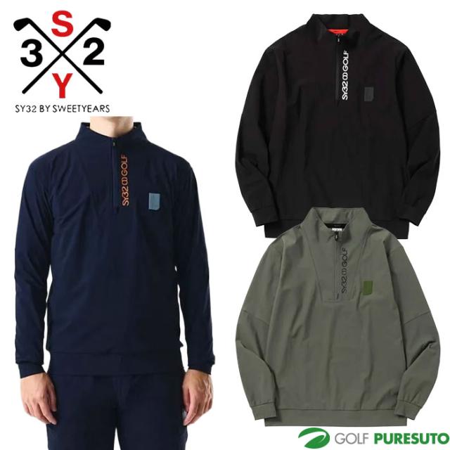 エスワイサーティトゥ バイ スウィートイヤーズ ゴルフ 長袖 LIGHT COOL TOUCH PULL ZIP SHIRTS SYG-25A1-09 ゴルフウェア トップス 2025年秋冬モデル SY32 by SWEET YEARS GOLF