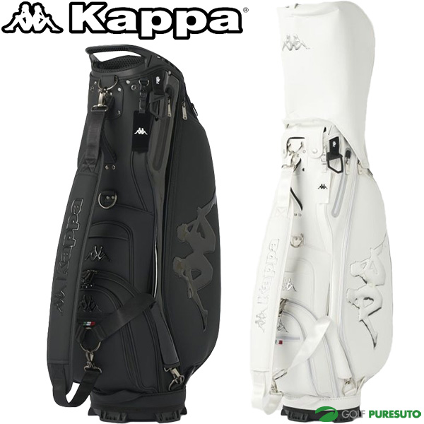 カッパ ゴルフ 9.0型 キャディバッグ カート式 カートタイプ ユニセックス KP-CB0001 615-974 615974 メンズ レディース 2025年モデル Kappa GOLF ネームプレート刻印無料！