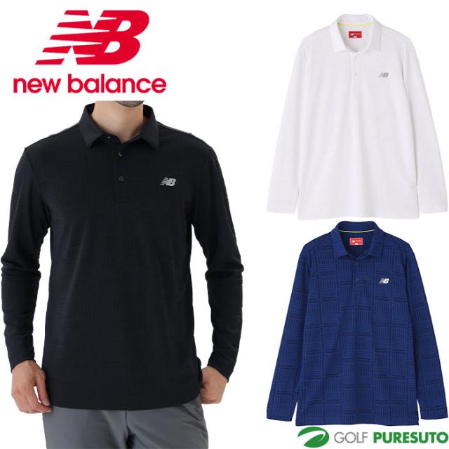 ニューバランス ゴルフ ロゴグレンチェック柄 ストレッチ 長袖 カラーシャツ 012-5269002 ゴルフウェア トップス 2025年秋冬モデル Newbalance GOLF