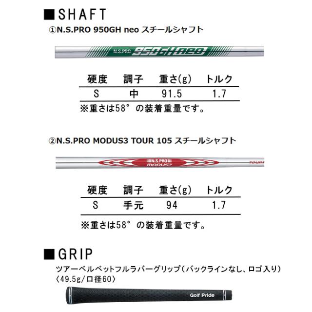 クリーブランド CBZ ウェッジ N.S.PRO 950GH neo/N.S.PRO MODUS3 TOUR 105 スチールシャフト 2025年モデル[cleveland golf][日本仕様 日本正規品]