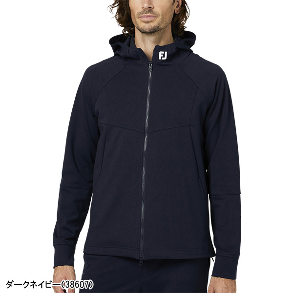 フットジョイ 長袖 フルジップ ブルゾン コンテンポラリー マルチストレッチフーディー ミッドレイヤー ミドラー メンズ FJ-F25-M03 38606／38607／38608 パーカー フード付き トップス ゴルフウェア 2025年秋冬モデル FOOTJOY 秋冬ウェア_7
