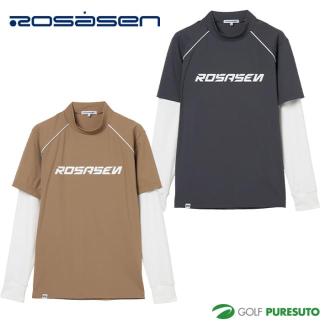 ロサーセン ゴルフ A-Line 冷感UV パイピング モックネック 047-24811 ゴルフウェア トップス 2025年秋冬モデル Rosasen GOLF