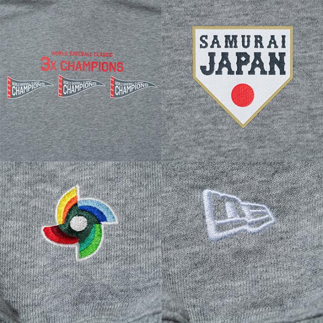 ニューエラ NEW ERA 長袖 パーカー 裏毛 スウェット プルオーバー フーディー World Baseball Classic 3X CHAMPION ユニセックス 14958121／14958122 2026年春夏モデル 春夏ウェア NEWERA メンズ レディース ワールドベースボールクラシック チャンピオン 野球 侍ジャパン_3