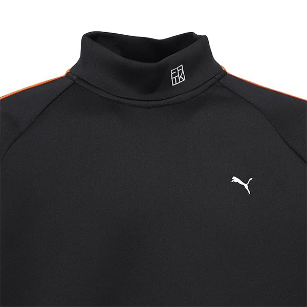 プーマ ゴルフ PUMA×FFTK ビッグラベル 長袖 モックネック シャツ TK サイドライン メンズ 633697 トップス シャツ ゴルフウェア 2025年春夏モデル PUMA GOLF FFTK ORANGE COLLECTION_5