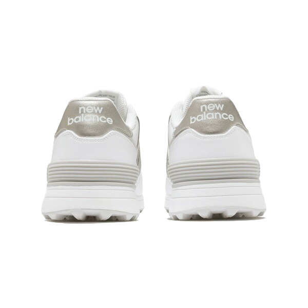New Balance 574 ゴルフシューズ ホワイト/グレー ニューバランス ゴルフシューズ 574 v4 SL スパイクレス UG574 UG574D4