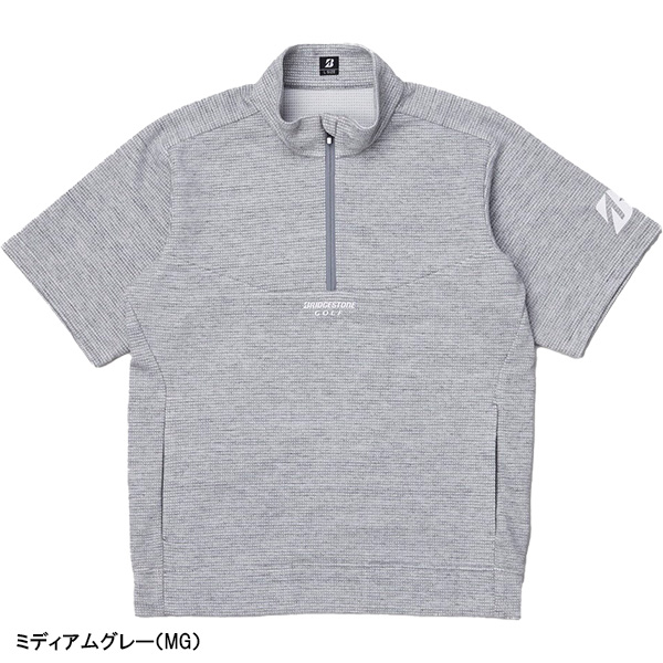 ブリヂストン ゴルフ B-02 半袖ハーフジップ ジャケット メンズ IGM01B アウター ゴルフウェア 2026年春夏モデル 春夏ウェア BRIDGESTONE GOLF ブリヂストンゴルフ_11