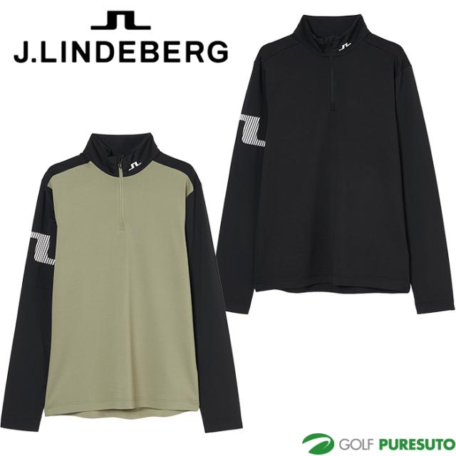 ジェイリンドバーグ 長袖 クォータージップ シャツ Heath Strike 071-33213 J.LINDEBERG