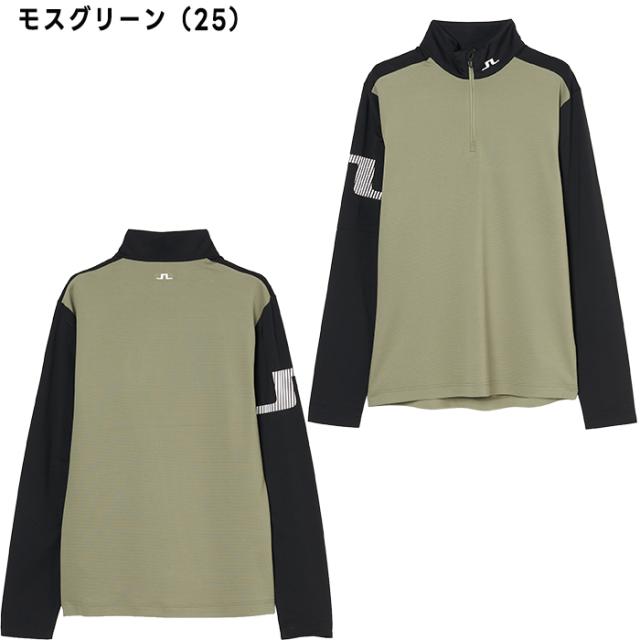 ジェイリンドバーグ 長袖 クォータージップ シャツ Heath Strike 071-33213 J.LINDEBERG_2