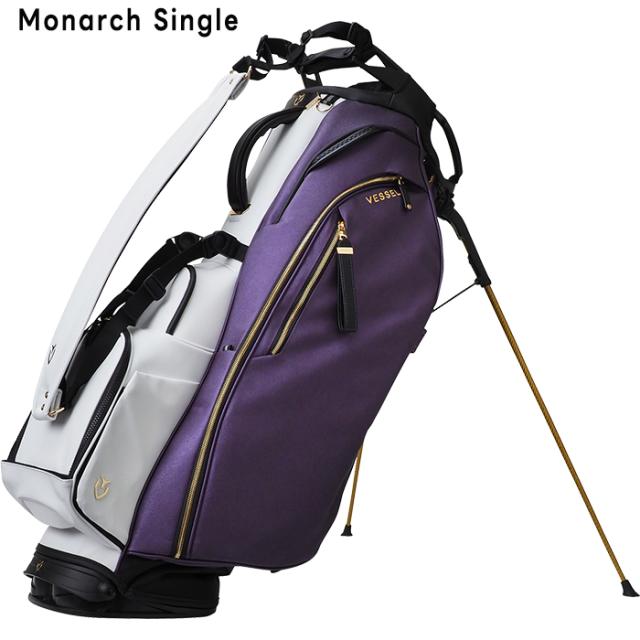 ベゼル 9.5型 PLAYER 5.0 PRO STAND プレイヤー5.0 プロ スタンド キャディバッグ Monarch PLYRVPRO26 ゴルフバッグ 7分割 47インチ対応 2026年モデル ネームプレート刻印無料！ VESSEL_1