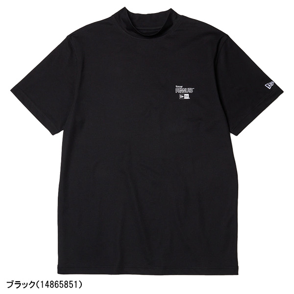 ニューエラ ゴルフウェア 半袖 ミッドネック Tシャツ Vintage PEANUTS ヴィンテージ ピーナッツ GOLF Circle　ゴルフ サークルロゴ ティーシャツ ユニセックス 14865850／14865851 2026年春夏モデル NEW ERA NEWERA Golf メンズ レディース ニューエラゴルフ_7
